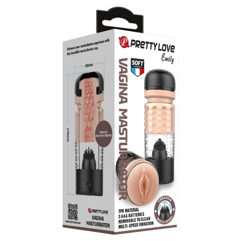 Pretty Love Emily Masturbator Black  BM 900T65