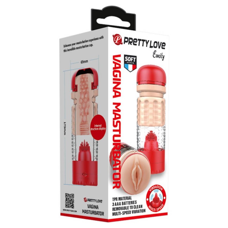 Pretty Love Emily Masturbator Red BM 900T65 1